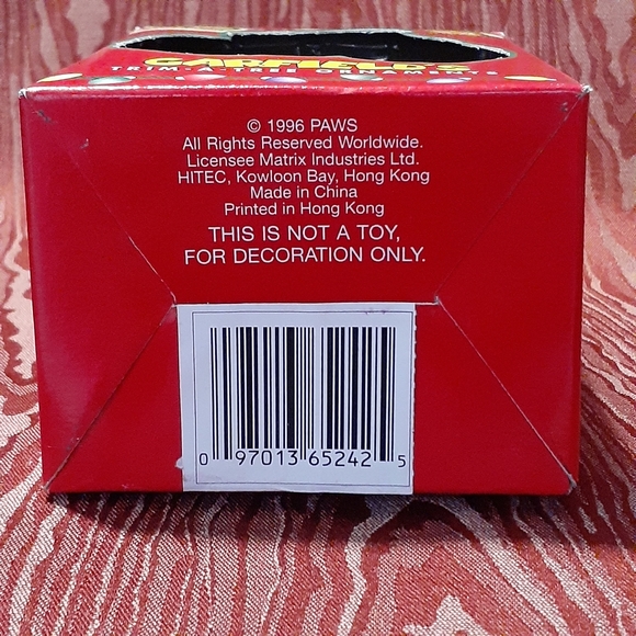 VINTAGE PAW TRIM A TREE GARFIELD CHRISTMAS ORNAMENT GARFIELD BODY ORNAMENT N BOX - Picture 8 of 8